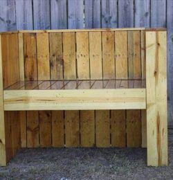 recycled pallet outdoor chair