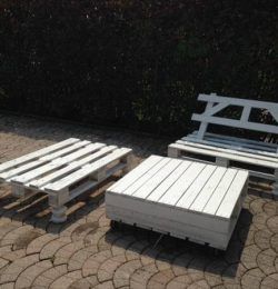 recycled pallet patio sofa set