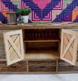 recycled pallet dresser and sideboard