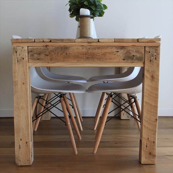handmade Euro pallet dining table
