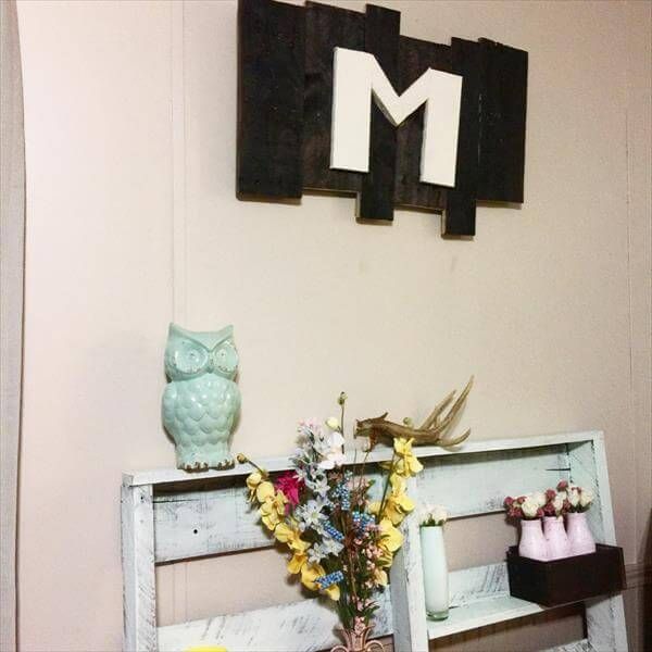 upcycled pallet wall hanging letter