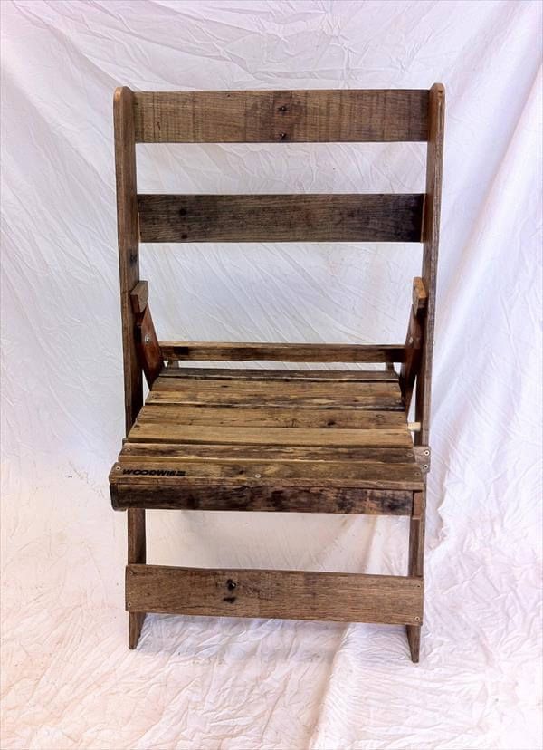 repurposed pallet wooden pallet folding chair