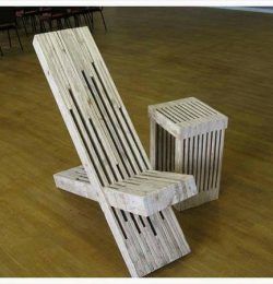 handmade pallet throne chair