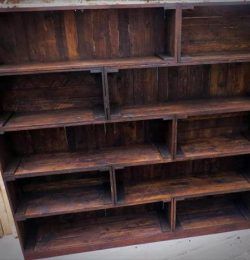 handcrafted pallet bookcase
