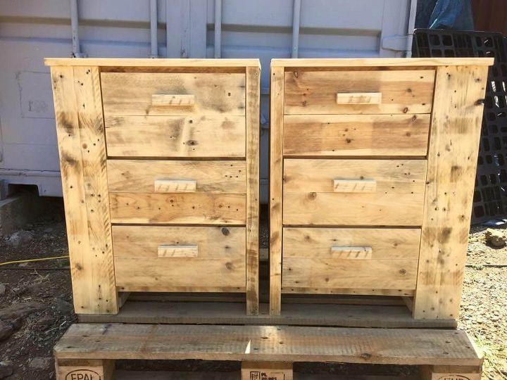 regained pallet dresser or chest of drawers