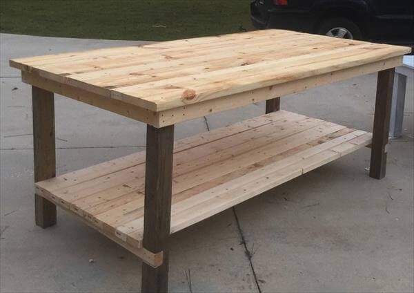 rustic wooden pallet farmhouse coffee table