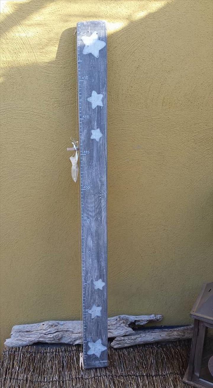 recycled pallet ruler