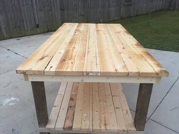 upcycled pallet primitive coffee table