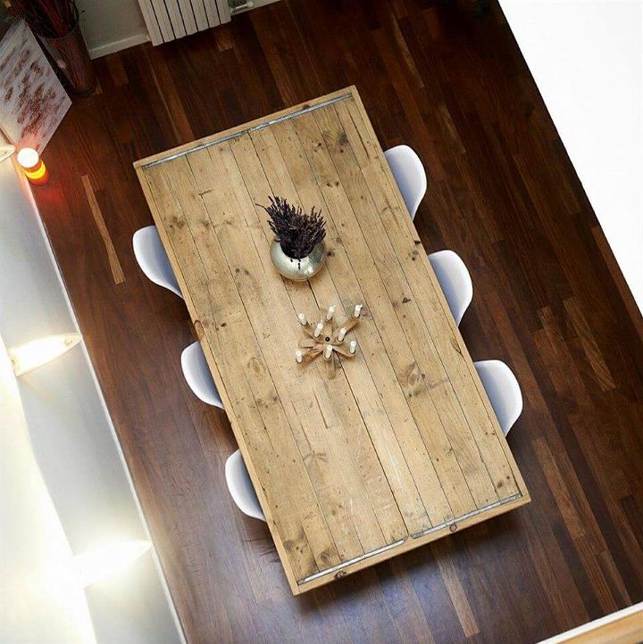 diy pallet beefy 8 people dining table