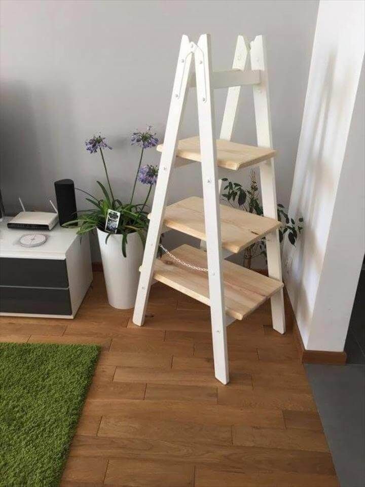 pallet ladder shelf