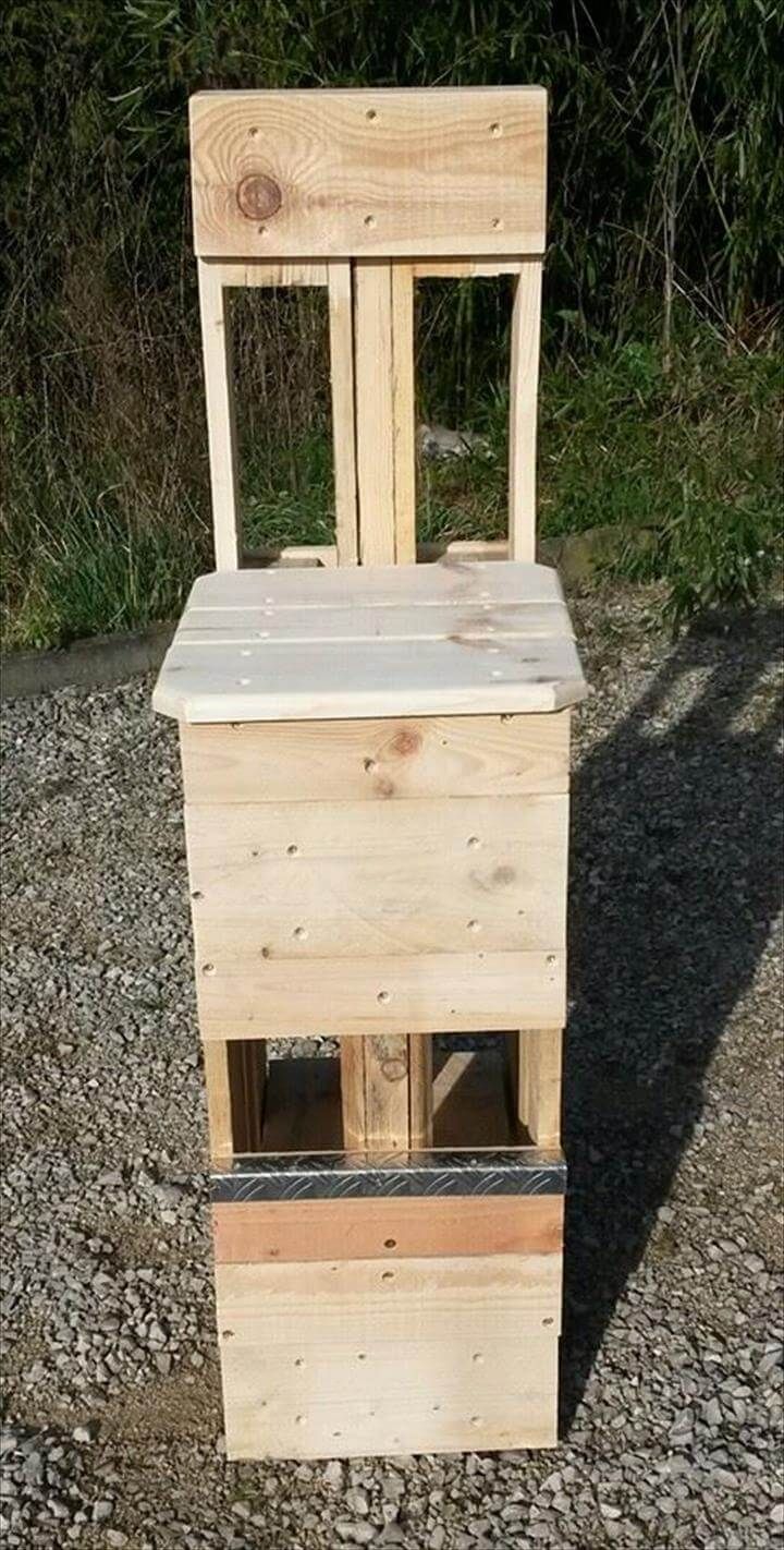 pallet fishing chair