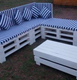 recycled pallet sectional sofa set