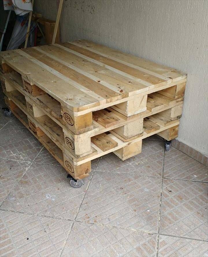 no-cost pallet coffee table