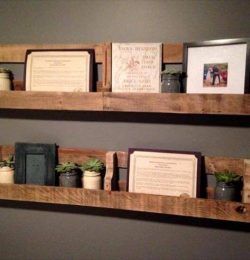 pallet wall shelves