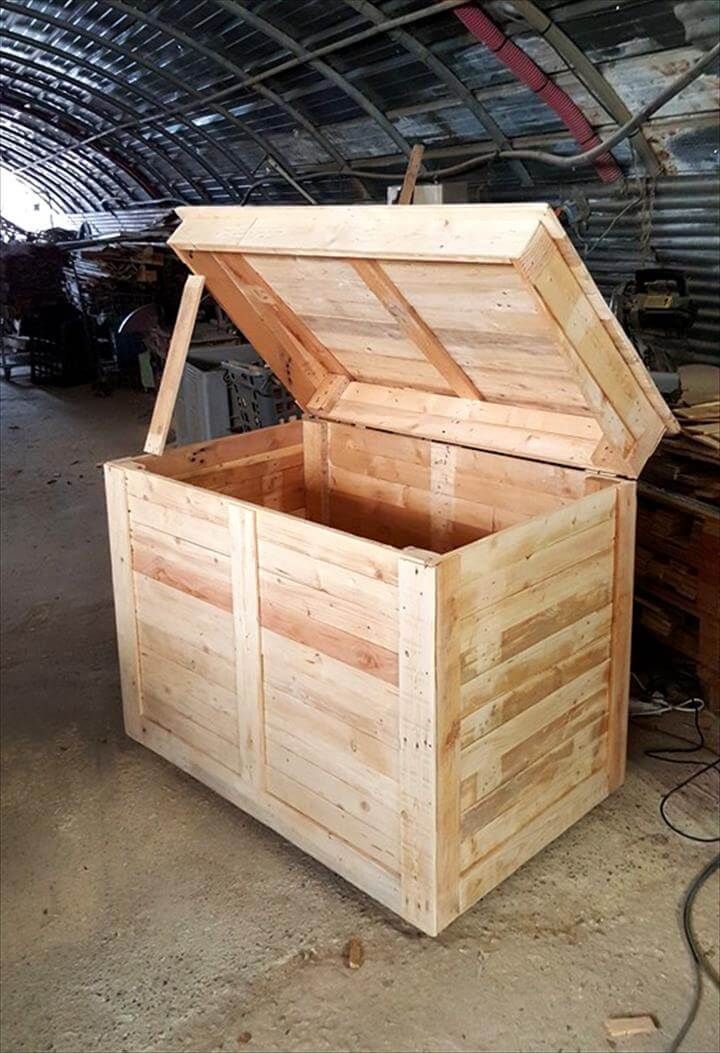 custom pallet large storage box or chest