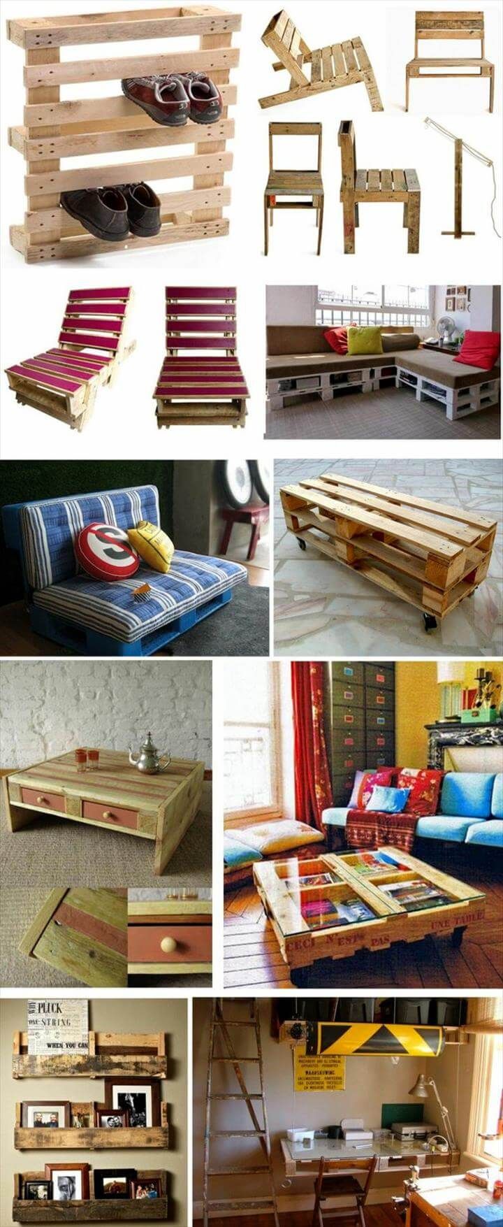 custom pallet clever furniture ideas