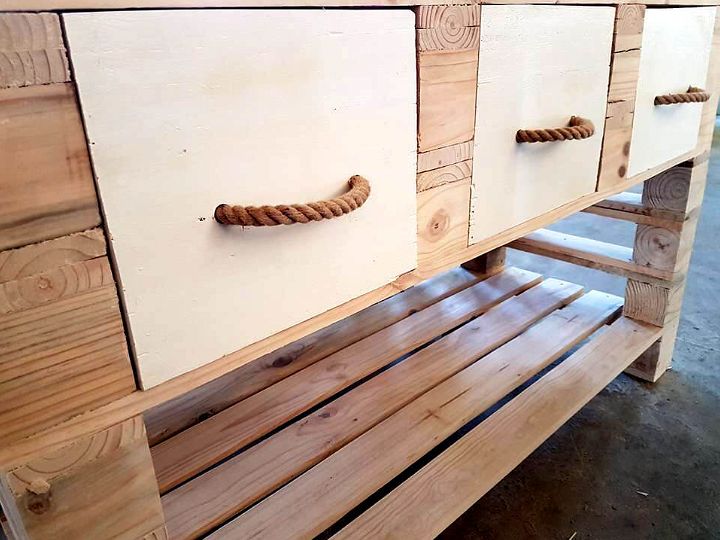 handmade pallet custom wooden counter