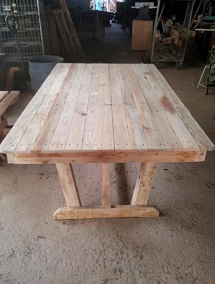 Handmade pallet dining table