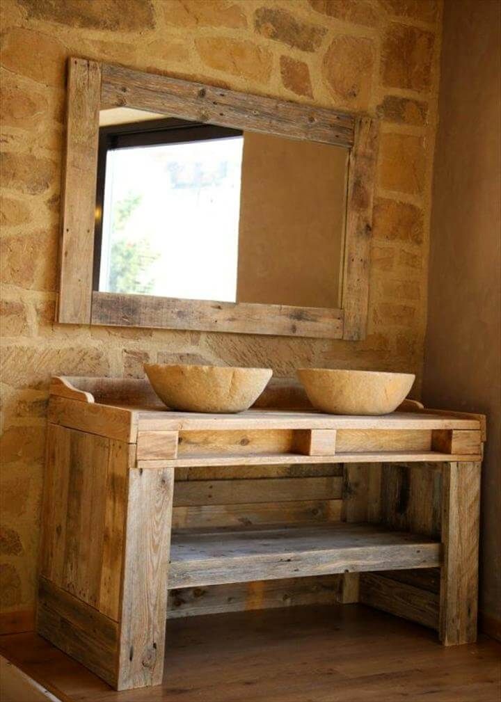 wooden pallet basic or sink