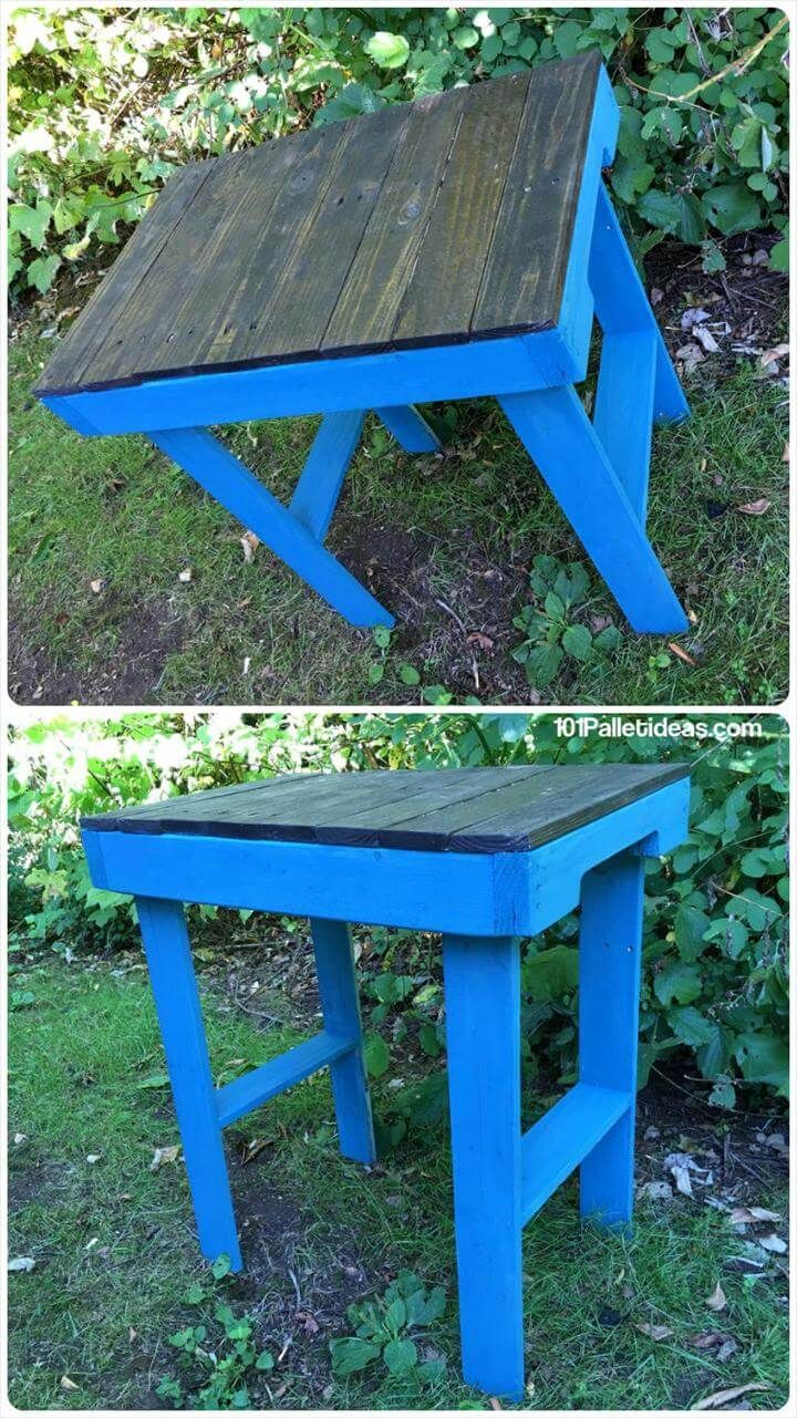cute and small pallet garden table