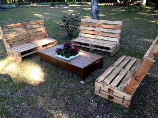 Gorgeous Pallet Outdoor Furniture Set