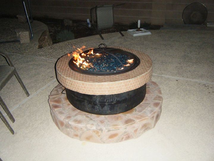 3 Tiered Propane Fire Pit