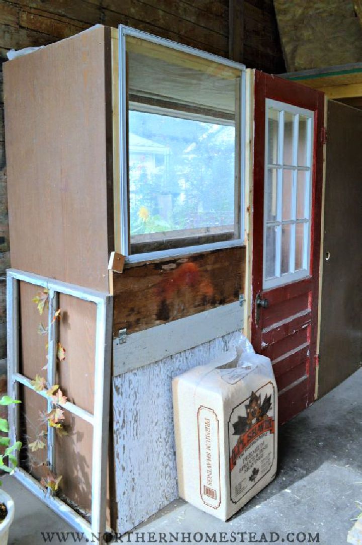 Chicken Coop from Recycled Doors