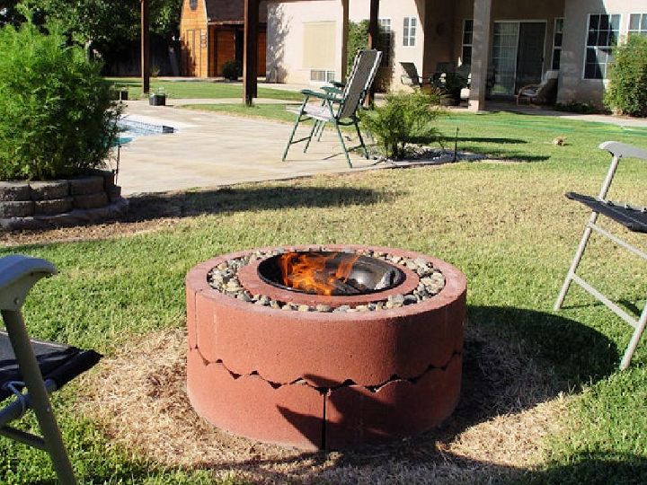  $50 Concrete Tree Ring Fire Pit