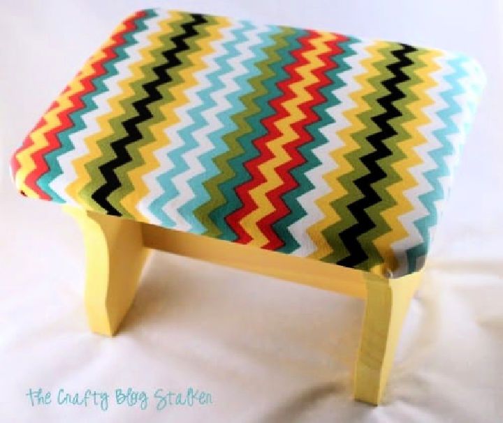 DIY Chevron Footrest