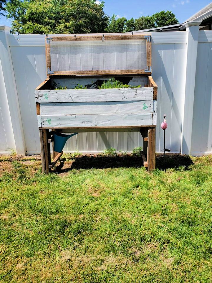 DIY Planter Box from Old Table