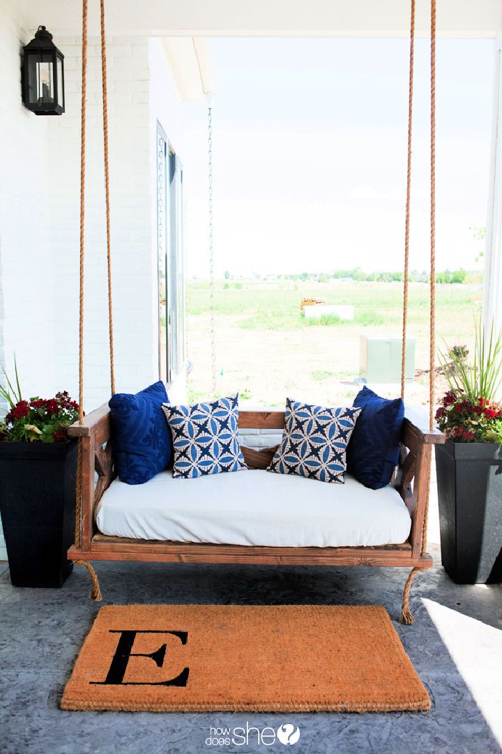 DIY Farm-Inspired Porch Swing