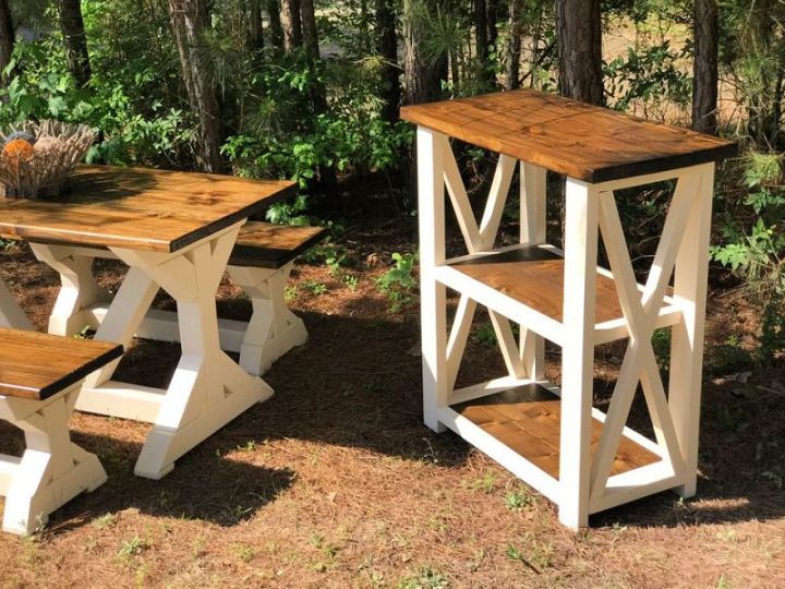 30 Rustic DIY Farmhouse Table Plans (Free PDF Plan)