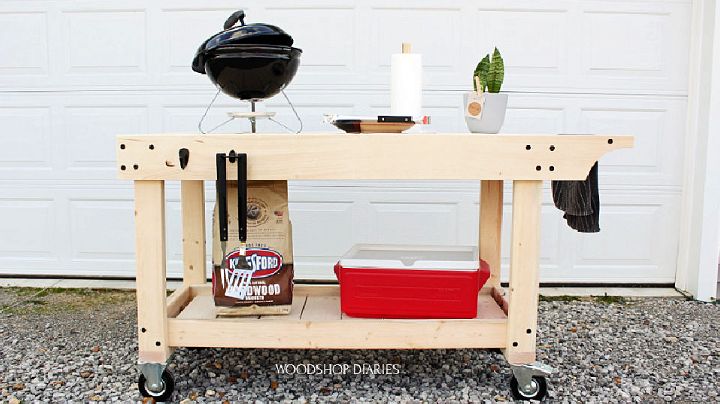 DIY Grill Cart & BBQ Prep Table 