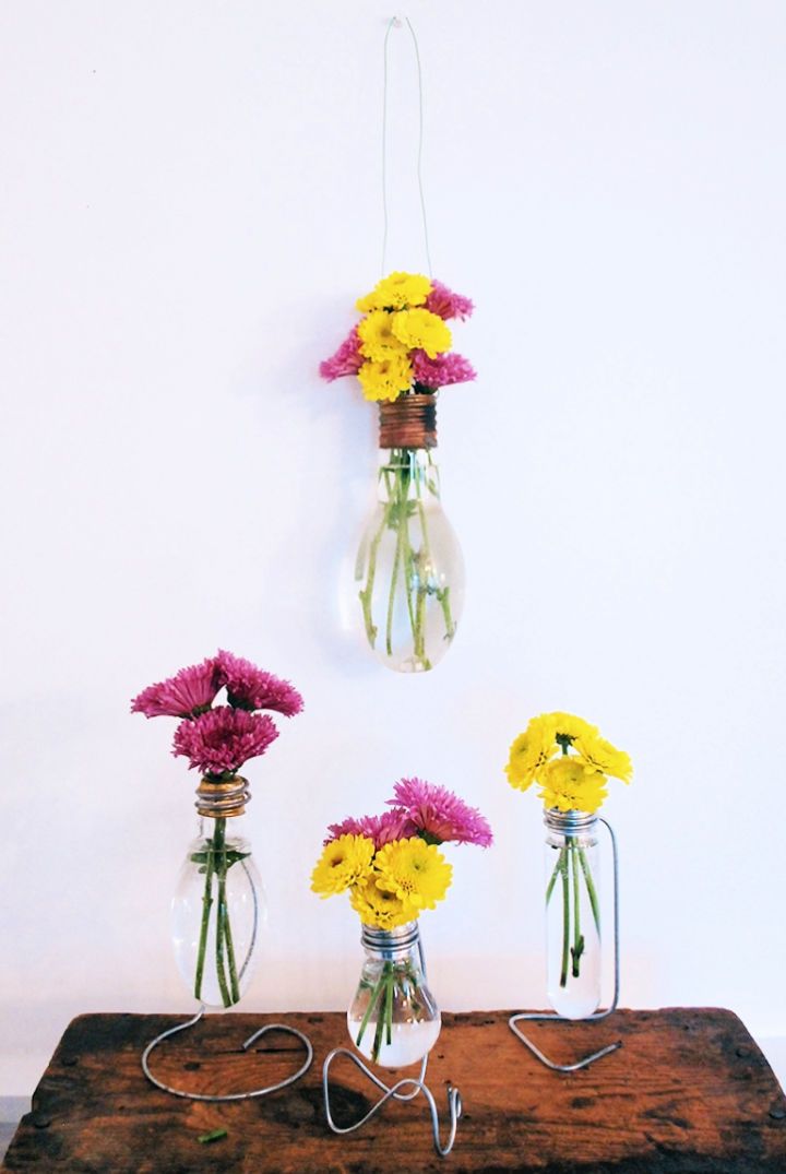 Light Bulb Flower Vase