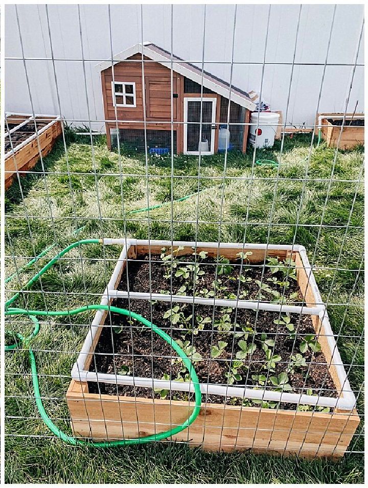 PVC Drip System Raised Garden Bed