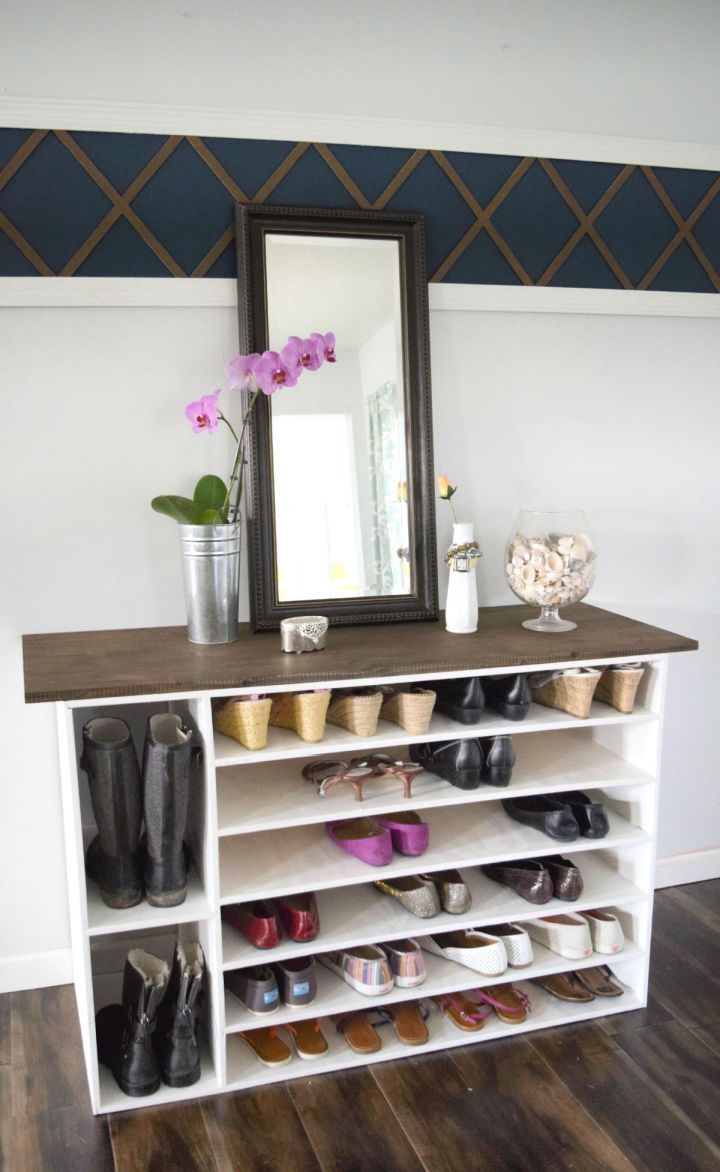 Stylish Shoe Rack With Boot Cubbies