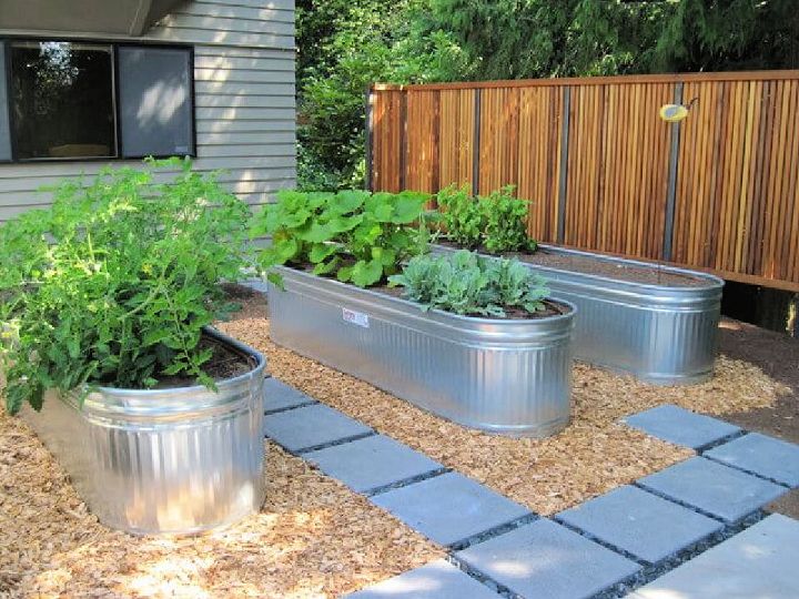 Water Trough Raised Garden Bed Idea