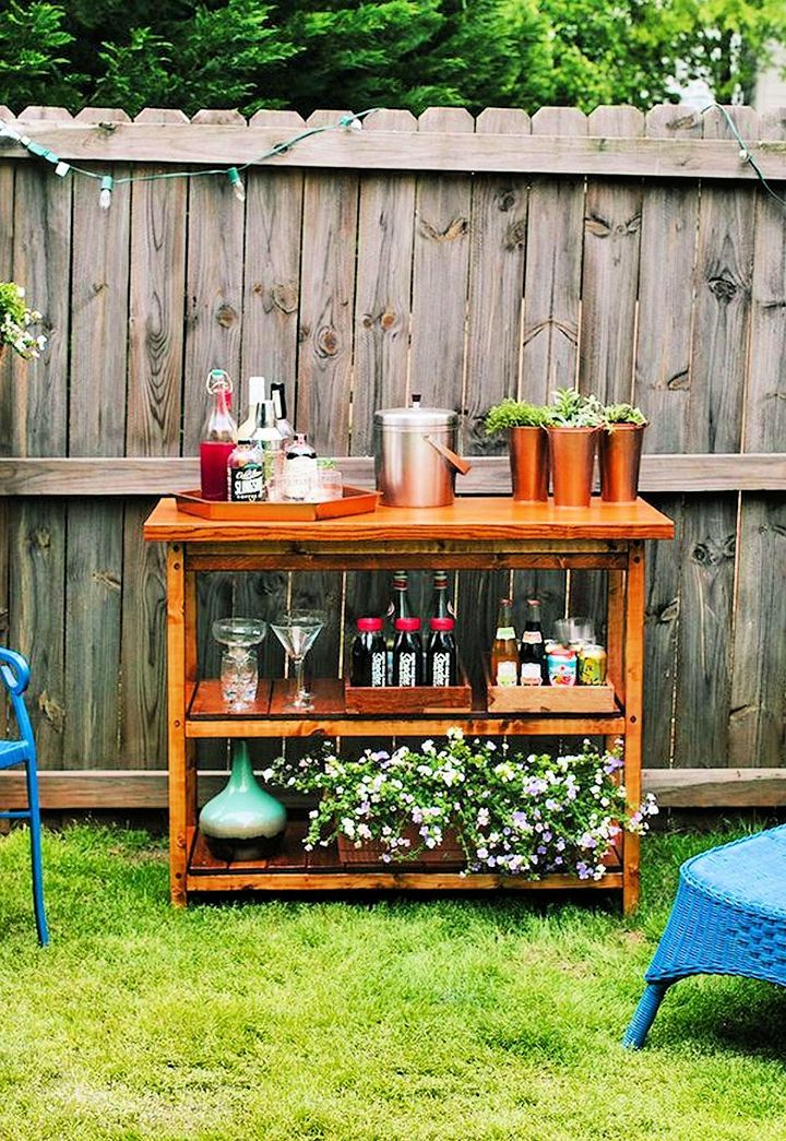 Wooden Bar Table Plan