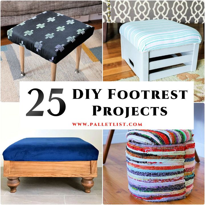 25 DIY Footrest Ideas - Free DIY Footstool Plans