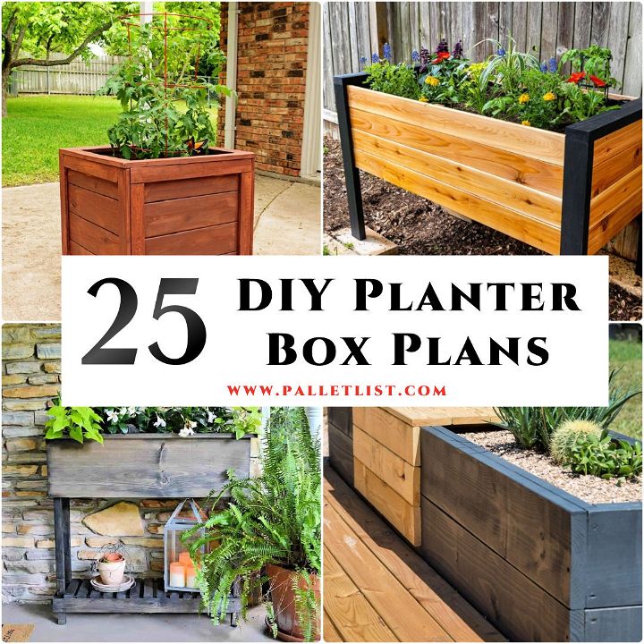 25 Free DIY Planter Box Plans and Ideas