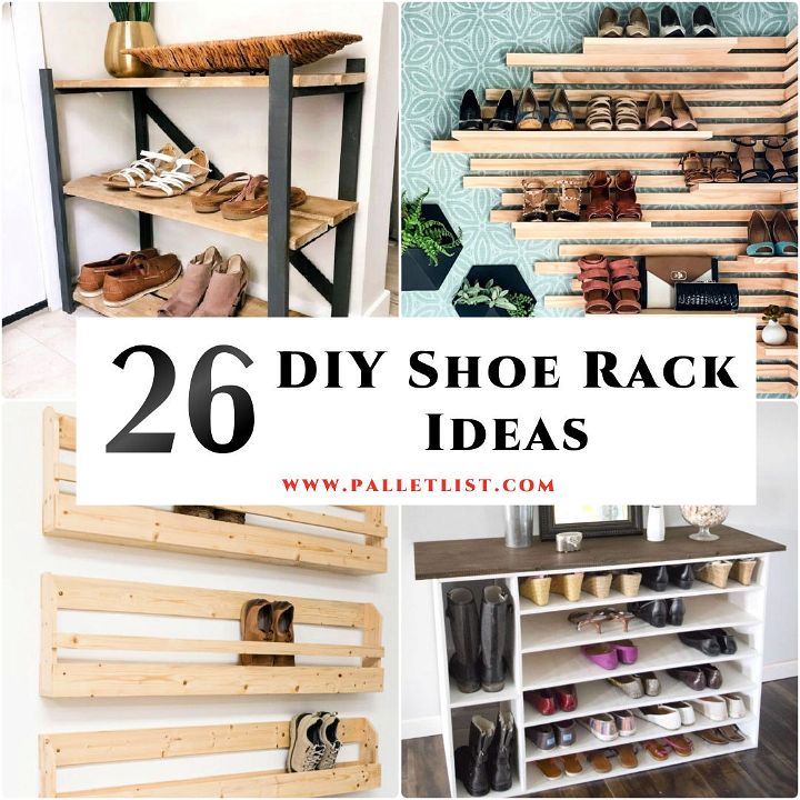 26 Homemade DIY Shoe Rack Ideas - DIY Shoe Storage
