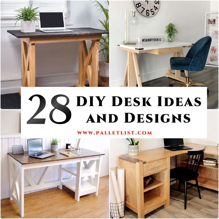 28 Best DIY Desk Ideas and Designs28 Cheap DIY Desk Ideas That Are Easy To Make