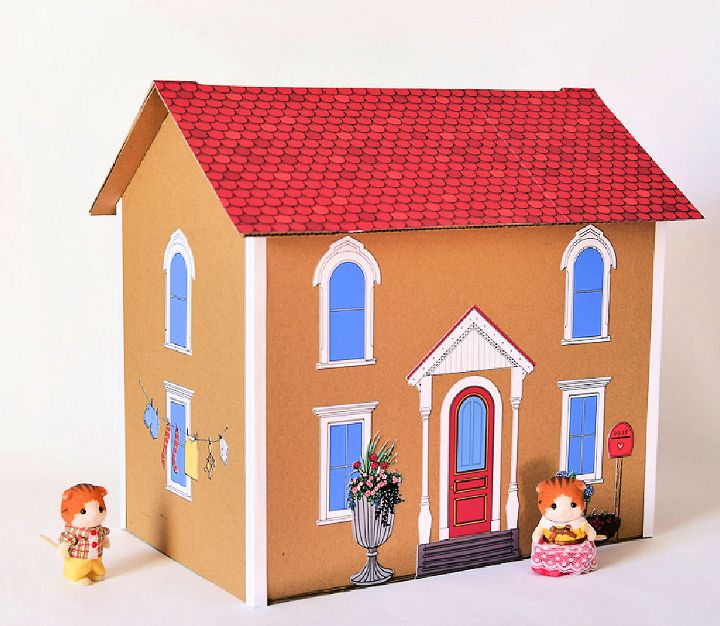 How To Make a Free Printable Dollhouse 
