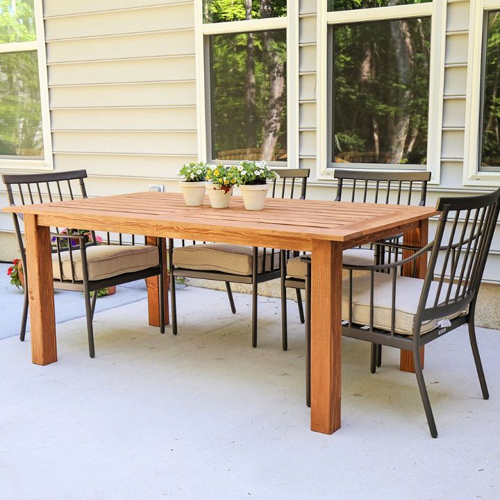 Outdoor Dining Table Plan