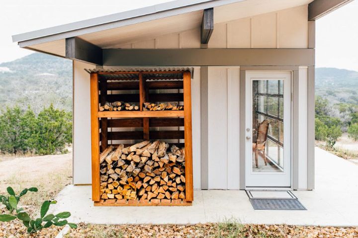 DIY Outdoor Firewood Rack