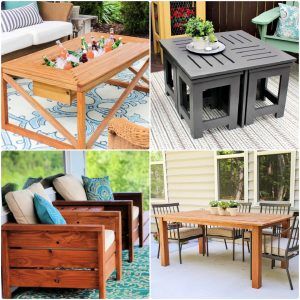 25 DIY Patio Furniture Plans - Outdoor Furniture Plans Free