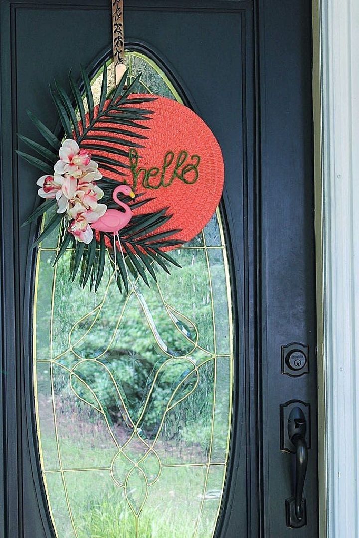 Tropical Summer Door Wreath