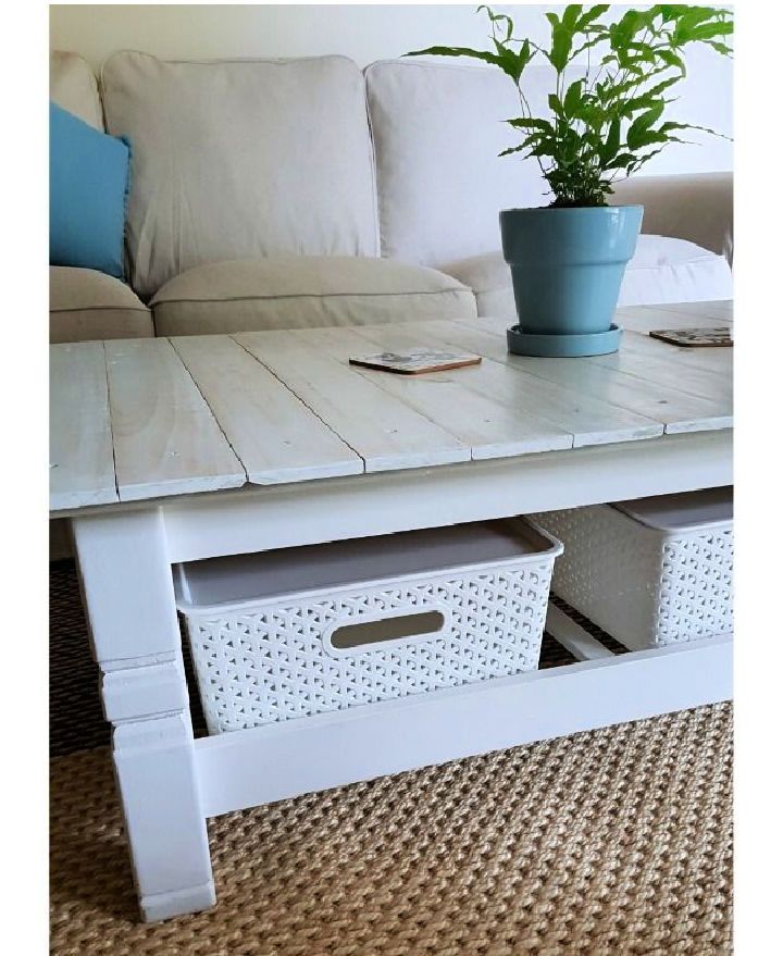 DIY Upcycled Table Pallet Coffee Table