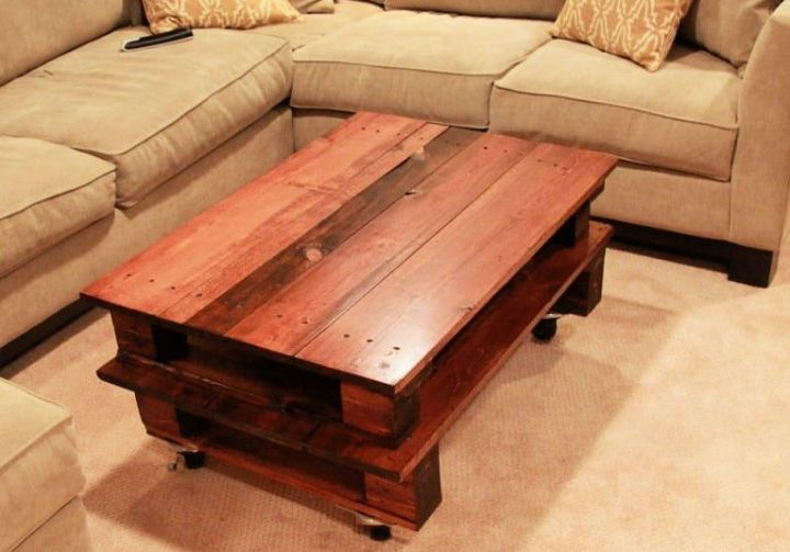 30 Free DIY Pallet Coffee Table Plans + PDF Instructions