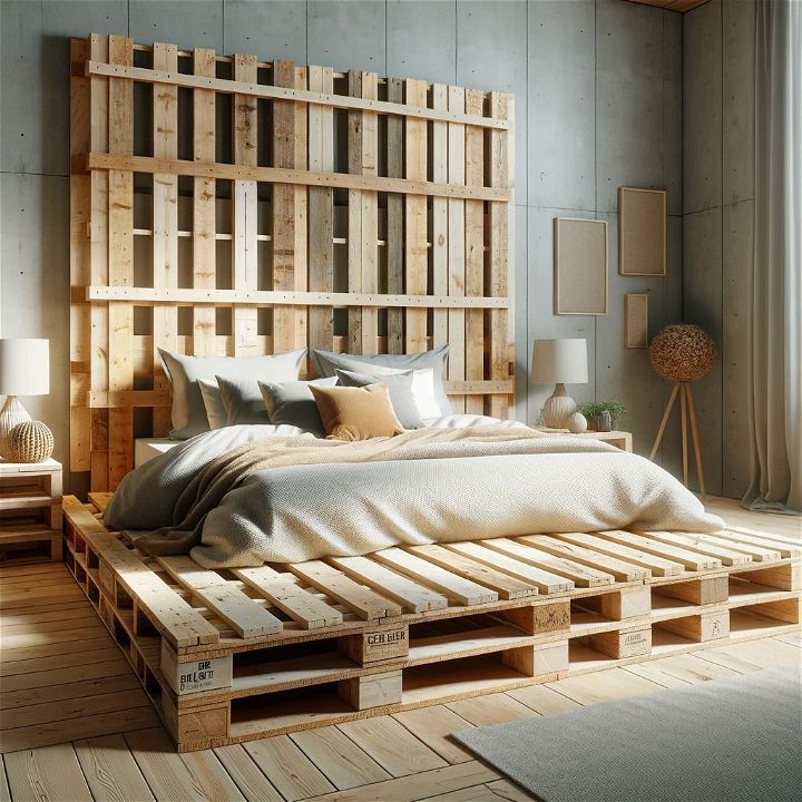 California King Pallet Bed